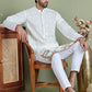 Embroidered and Sequins Kurta Set ( JOKP 5162White )
