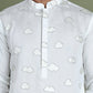 Embroidered and Sequins Kurta Set ( JOKP 5162White )