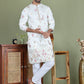 Floral Embroidered and Sequins Kurta Set ( JOKP 5163White )