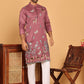 Embroidered Straight Kurta Set For Men ( JOKP P 5171 Purple )