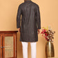 Embroidered and Sequins Viscose Rayon Kurta Set For Men ( JOKP P 5173 Blue )