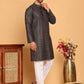 Embroidered and Sequins Viscose Rayon Kurta Set For Men ( JOKP P 5173 Blue )