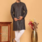 Embroidered and Sequins Viscose Rayon Kurta Set For Men ( JOKP P 5173 Blue )
