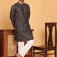 Embroidered and Sequins Viscose Rayon Kurta Set For Men ( JOKP P 5173 Blue )