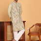 Embroidered Straight Kurta Set For Men ( JOKP P 5174 Pista )
