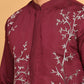 Purple Embroidered Straight Kurta Set For Men ( JOKP P 5176 Purple )