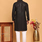 Embroidered & Sequence Kurta Pyjama for Men ( JOKP P 5177 Black )