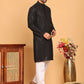 Embroidered & Sequence Kurta Pyjama for Men ( JOKP P 5177 Black )