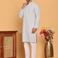 Embroidered & Sequence Kurta Pyjama for Men ( JOKP P 5177 Grey )