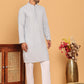 Embroidered & Sequence Kurta Pyjama for Men ( JOKP P 5177 Grey )