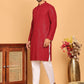 Embroidered & Sequence Kurta Pyjama for Men ( JOKP P 5177 Maroon )