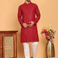 Embroidered & Sequence Kurta Pyjama for Men ( JOKP P 5177 Maroon )