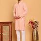 Embroidered & Sequence Kurta Pyjama for Men ( JOKP P 5177 Peach )