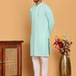 Embroidered & Sequence Kurta Pyjama for Men ( JOKP P 5177 Sky )