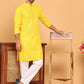 Embroidered & Sequence Kurta Pyjama for Men ( JOKP P 5177 Yellow )
