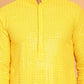 Embroidered & Sequence Kurta Pyjama for Men ( JOKP P 5177 Yellow )