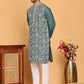 Embroidered Straight Kurta Set For Men ( JOKP P 5178 Green )