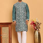 Embroidered Straight Kurta Set For Men ( JOKP P 5178 Green )