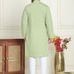 Embroidered Straight Kurta Pyjama Set ( JOKP P 5179 Pista )