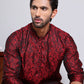 Men's Jacquard Kurta Payjama Sets ( NJOKP B-P 517Maroon )