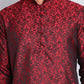 Men's Jacquard Kurta Payjama Sets ( NJOKP B-P 517Maroon )