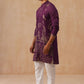 Embroidered Straight Kurta Set For Men (JOKP P 5185 Purple ) [FF] [N-4]