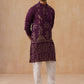 Embroidered Straight Kurta Set For Men (JOKP P 5185 Purple ) [FF] [N-4]