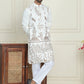 Embroidered Straight Kurta Set For Men ( JOKP P 5185 White )