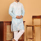 Embroidered, Ombre Design Kurta with Pyjamas ( JOKP P 5186 Sky )