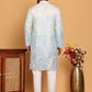 Embroidered, Ombre Design Kurta with Pyjamas ( JOKP P 5186 Sky )