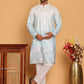 Embroidered, Ombre Design Kurta with Pyjamas ( JOKP P 5186 Sky )
