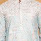 Embroidered, Ombre Design Kurta with Pyjamas ( JOKP P 5186 Sky )