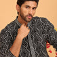 Embroidered straight Kurta with Pyjamas ( JOKP P 5187 Black )