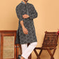 Embroidered straight Kurta with Pyjamas ( JOKP P 5187 Black )