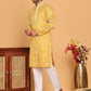 Embroidered straight Kurta with Pyjamas ( JOKP P 5187 Mustard )