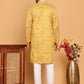 Embroidered straight Kurta with Pyjamas ( JOKP P 5187 Mustard )
