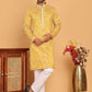 Embroidered straight Kurta with Pyjamas ( JOKP P 5187 Mustard )