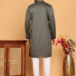 Sequins & Embroidered straight Kurta with Pyjamas ( JOKP P 5189 Grey ) [FF] [I-1-4]