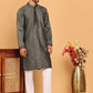 Sequins & Embroidered straight Kurta with Pyjamas ( JOKP P 5189 Grey ) [FF] [I-1-4]