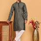 Sequins & Embroidered straight Kurta with Pyjamas ( JOKP P 5189 Grey ) [FF] [I-1-4]
