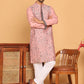 Sequins & Embroidered straight Kurta with Pyjamas ( JOKP P 5189 Magenta )