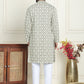 Embroidered Straight Kurta Pyjama Set For Men ( JOKP P 5195 Grey )
