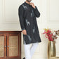 Animal Embroidered Kurta Pyjama Set ( JOKP P 5196 Blue )