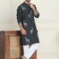 Animal Embroidered Kurta Pyjama Set ( JOKP P 5196 Blue )