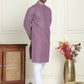 Men's Geometric Printed Kurta Set ( JOKP P 5198 Purple )