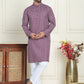 Men's Geometric Printed Kurta Set ( JOKP P 5198 Purple )