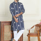 Embroidery and mirror work straight Kurta Set, ( JOKP P 5199 Navy )
