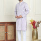 Embroidery and mirror work straight Kurta Set, ( JOKP P 5199 lavender )