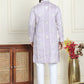 Embroidery and mirror work straight Kurta Set, ( JOKP P 5199 lavender )