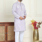 Embroidery and mirror work straight Kurta Set, ( JOKP P 5199 lavender )